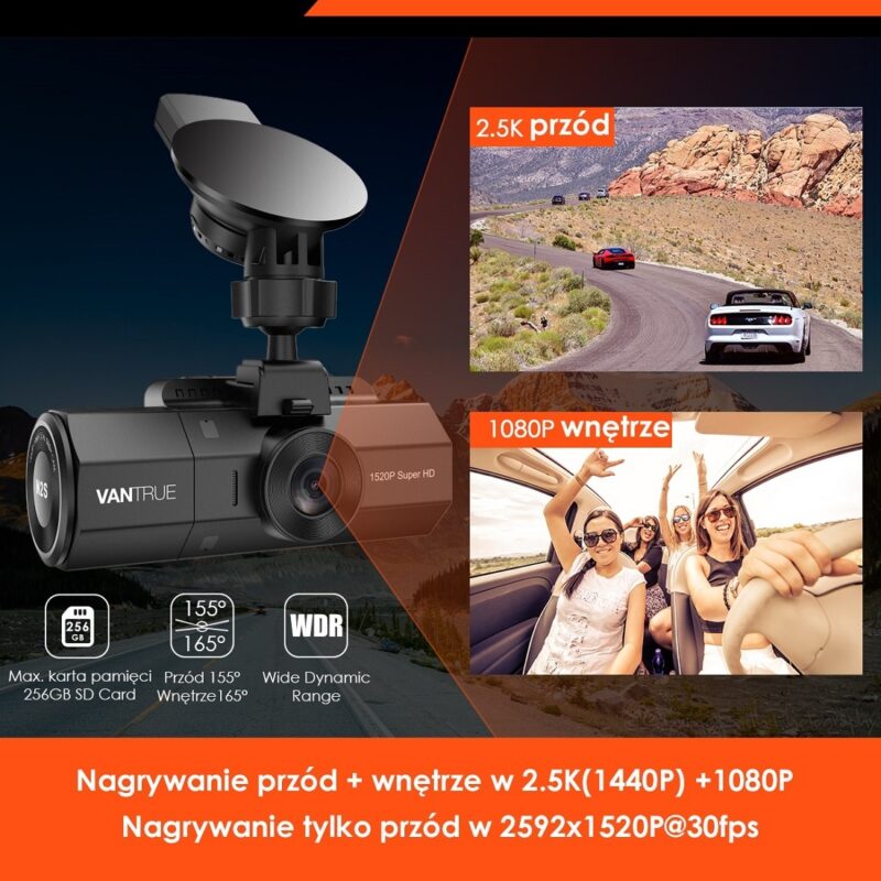 vantrue n2s rejestrator jazdy