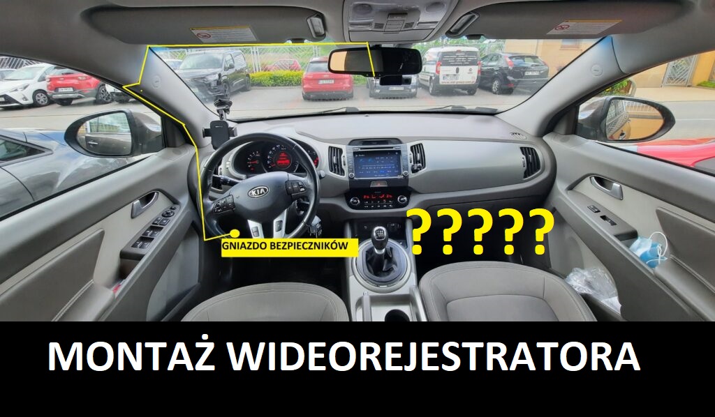 montaż wideorejestratora