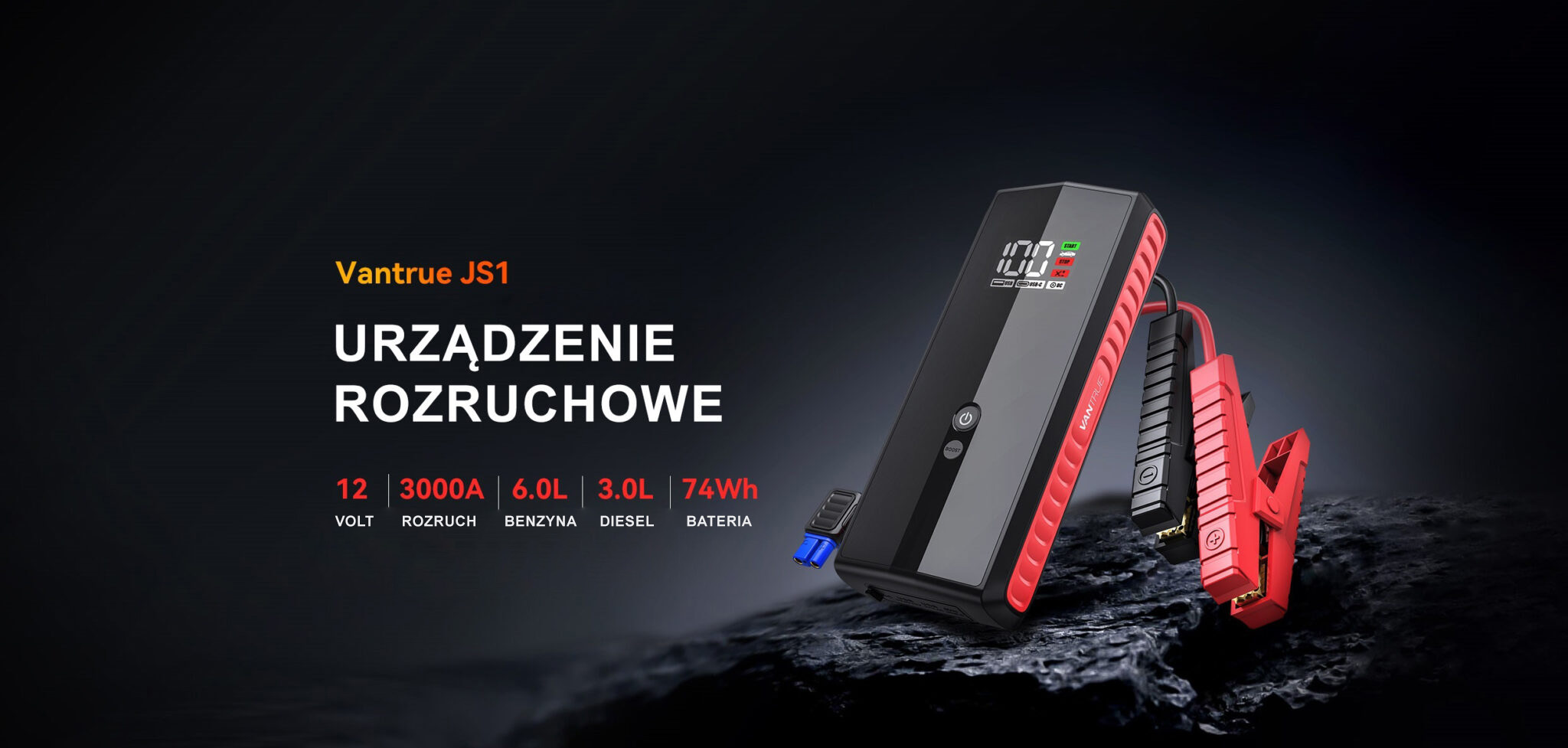 vantrue js1 jump starter rozruchowy