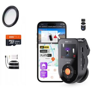 Kamera samochodowa przód tył Vantrue S1 PRO MAX 4K+2.5K + CPL+256+VP01 PROMOCJA!