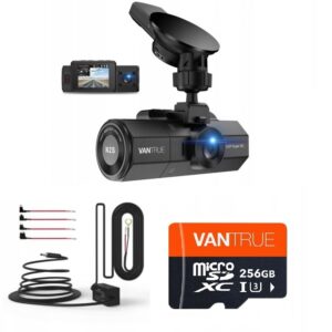 Kamera samochodowa do taxi Vantrue N2S (przód + wnętrze) +256GB +ACC