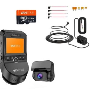 Kamera samochodowa Vantrue S1 przód tył + adapter acc + 128gb
